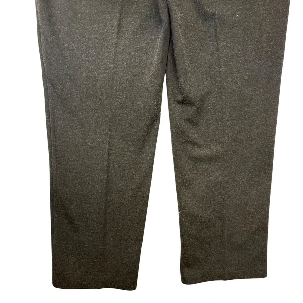 Eileen‎ Fisher Italian Fabric Pull On Straight Leg Pants Black Womens XL